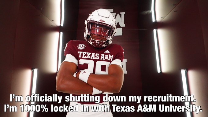 1,000% Locked In: 4-Star RB Jonathan Hatton Ghosts Oklahoma, Slamming the Door on Rivals and Declares Texas A&M His Destiny