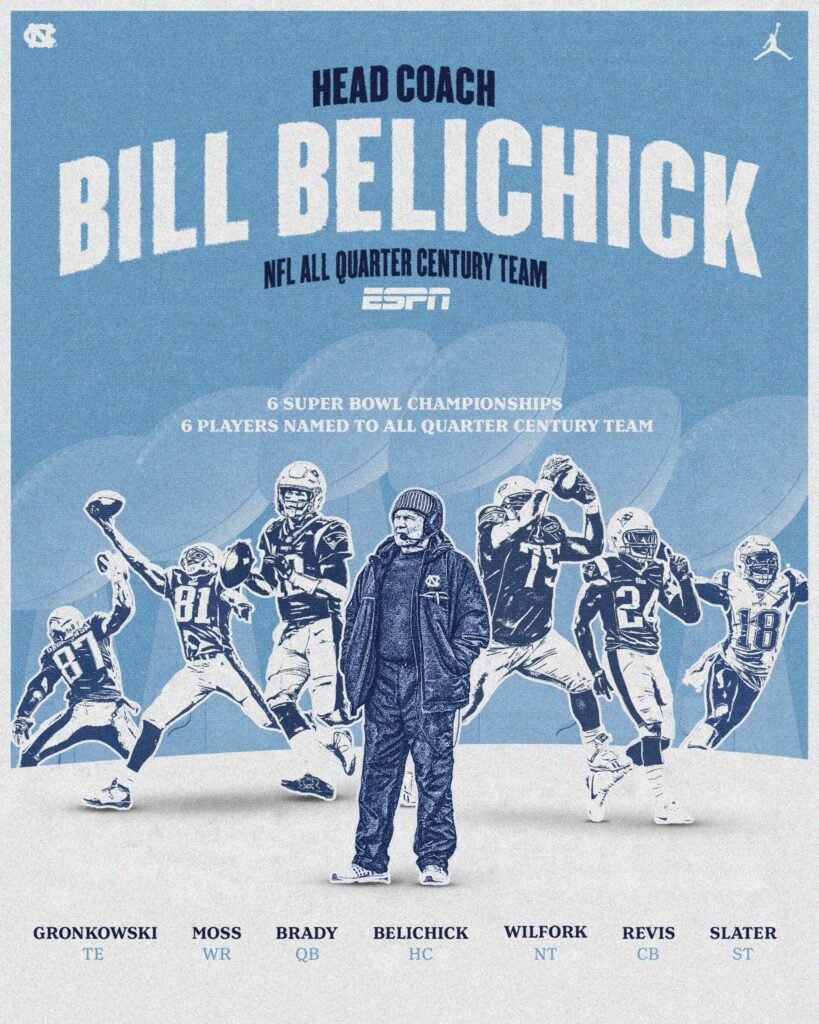 Mastermind of the Modern Era: Bill Belichick Named Head Coach of ESPN’s NFL All Quarter Century Team