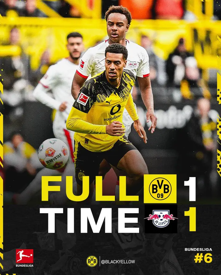 It’s a shame there wasn’t more impact in today’s game. The substitutions felt off, especially when Chukwuemeka was left out in favor of Groß, who didn’t quite make the difference. Despite this, there’s a positive to take away — the team remains unbeaten in the Bundesliga since March, which is impressive and speaks to their consistency. The spirit and resilience are still there. Let’s hope future decisions on the bench bring more attacking energy and help keep this unbeaten streak alive. #BVB