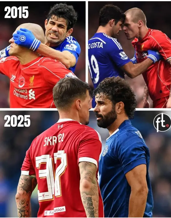 ⚔️ Manche Dinge ändern sich nie! Auch nach zehn Jahren geraten Diego Costa und Martin Škrtel immer noch aneinander – eine Rivalität, die einfach nicht endet! Was einst pures Premier-League-Chaos war, ist heute echte Fußballgeschichte. Ihre Duelle waren legendär: harte Zweikämpfe, brennende Emotionen und jede Menge Drama. Dieses Wiedersehen ist pure Nostalgie – eine Erinnerung an die Zeit, als Fußball noch roh, leidenschaftlich und unberechenbar war. ⚽❤️ Manche Duelle altern einfach nie! ⏳