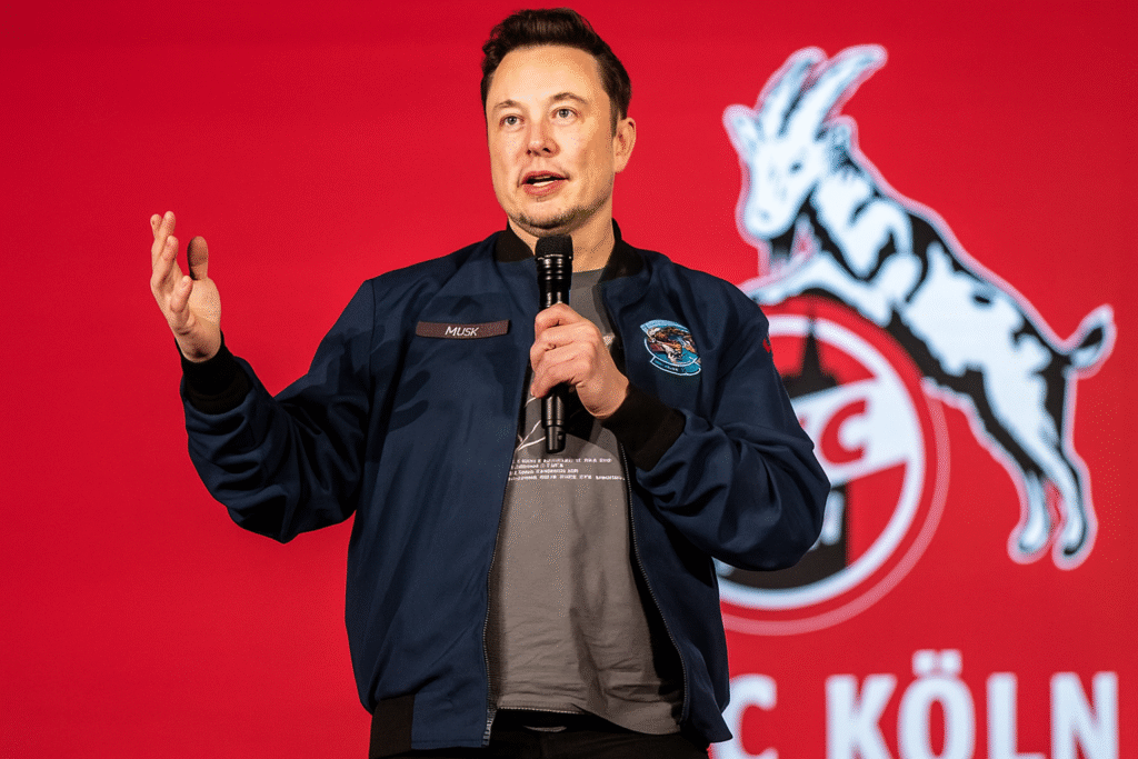 Bundesliga-Schock! In einer spektakulären Wendung hat Elon Musk – der reichste Mann der Welt und Gründer von Tesla – sein Augenmerk auf den 1. FC Köln gerichtet und plant, große Anteile am Verein zu erwerben! ⚡ Die Domstadt steht Kopf, Fans, Verantwortliche und Spieler sind gleichermaßen schockiert. Könnte dieser milliardenschwere Schritt die Zukunft des Fußballs in Köln völlig neu definieren? Und welche Auswirkungen hätte eine von Musk gesteuerte Revolution auf den gesamten deutschen Fußball? Die Bundesliga könnte durch diesen sensationellen Coup für immer verändert werden…