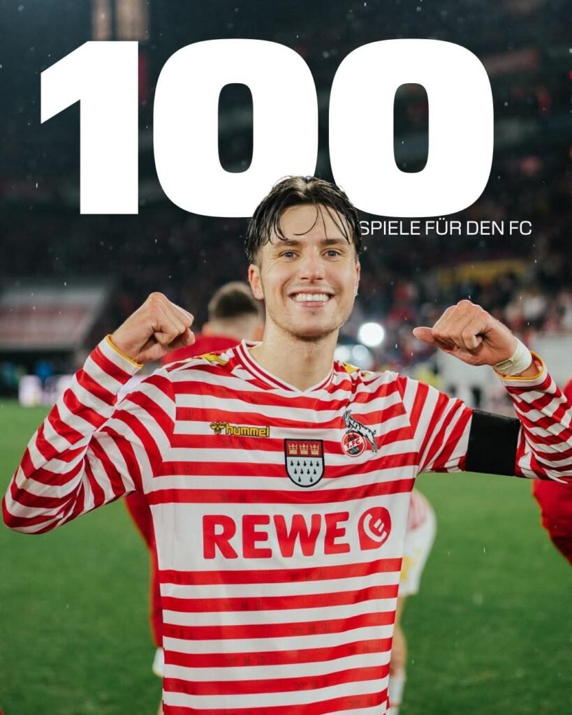 LEGENDEN-ALARM BEIM 1. FC KÖLN! Deni schreibt Vereinsgeschichte: 100 Spiele mit der Geißbock-Brust – und ein Herz, das für den Club schlägt! ️❤️ Von den ersten Minuten bis zu den entscheidenden Momenten hat er gezeigt, was Loyalität, Leidenschaft und unerschütterlicher Einsatz bedeuten. Die Fans stehen Kopf, die Mannschaft feiert, und die Legenden ehren ihn. Ein Spieler, der nicht nur auf dem Platz glänzt, sondern auch abseits des Rasens Maßstäbe setzt – Deni ist nicht einfach ein Spieler, er ist ein Symbol, ein Held, eine Legende! ⚡
