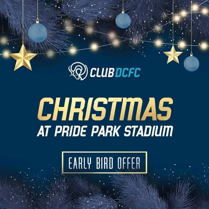 CHRISTMAS SHOCKWAVE HITS PRIDE PARK! Derby explodes with festive magic as “Derby County Sings for Christmas” turns December 10th into a night nobody will ever forget! ✨ A breathtaking light show, surprise player appearances, roaring choirs, and Santa’s electrifying fan zone transform the stadium into a winter wonderland of pure emotion! ❄️ Families, fans, and the entire Rams community unite for a celebration that will shake the city to its core. ❤️ Wrap up warm — history is about to be made!