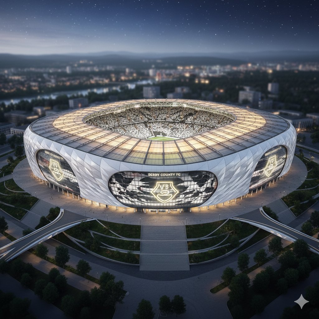 HISTORIC MASTERPIECE: DERBY COUNTY AND CHINESE INVESTOR TO BUILD WORLD’S LARGEST AND MOST BEAUTIFUL STADIUM WITH 150,000 SEATS!