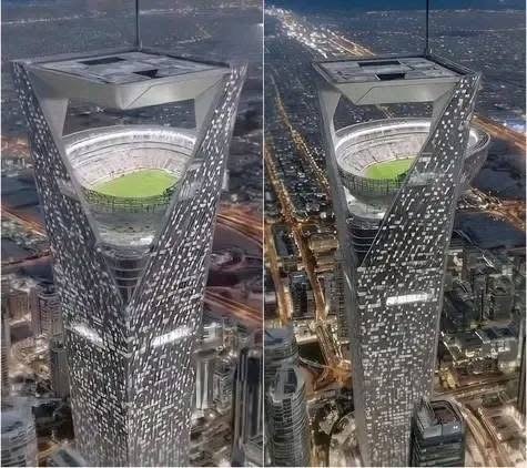 WELTEXKLUSIV: BAYERN & SAUDISCHER INVESTOR ENTHÜLLEN ERSTES HIMMELSHÄNGENDES STADION — 350 METER ÜBER DEM BODEN!