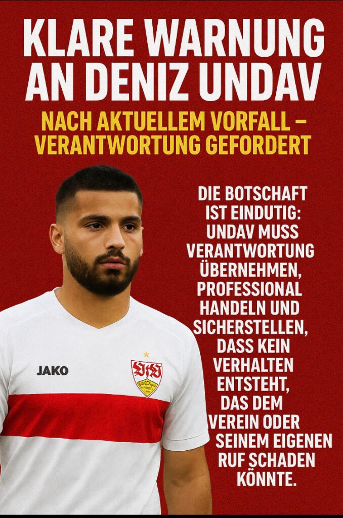 Klare Warnung an Deniz Undav nach aktuellem Vorfall – Verantwortung gefordert Ein neuer Vorfall rund