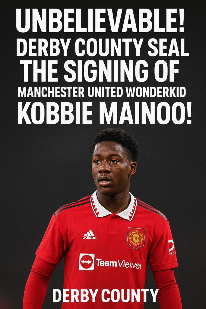 UNBELIEVABLE! Derby County Seal the Signing of Manchester United Wonderkid Kobbie Mainoo! In one of the most