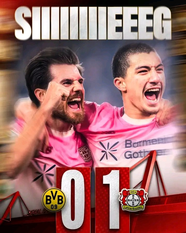 Revanche gelungen! ✅ Bayer 04 Leverkusen triumphiert eindrucksvoll in Dortmund – DFB-Pokal-Abend voller Leidenschaft, Wille und Antwort auf frühere Zweifel Mit einem starken Auftritt sicherten sich die Leverkusener den wichtigen Pokalsieg im Signal Iduna Park. Nach früher Kritik und verpassten Chancen der Vergangenheit zeigte die Mannschaft eine beeindruckende Reife, Dominanz und Entschlossenheit. Dieser Erfolg ist mehr als nur ein Weiterkommen – er ist ein Zeichen ihrer Entwicklung, ihres Kampfgeistes und ihres unerschütterlichen Anspruchs, auf höchstem Niveau zu bestehen.