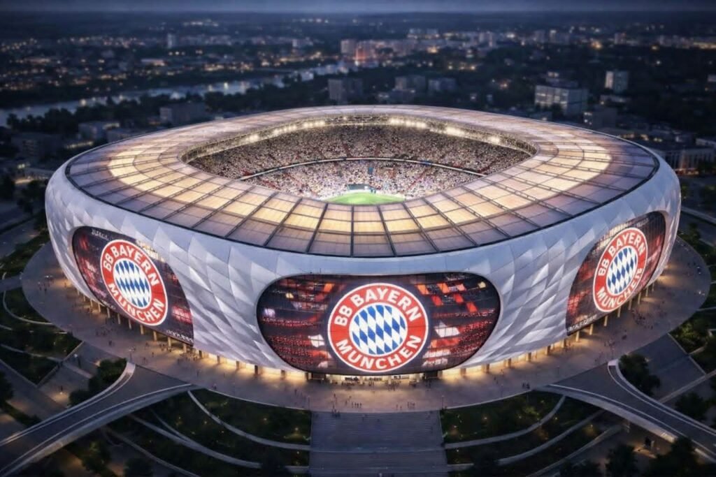 Der FC Bayern München plant eine umfassende Modernisierung der Allianz Arena und investiert dafür rund 770 Millionen US-Dollar. Das Projekt zielt darauf ab, die Kapazität zu erhöhen, die Akustik zu verbessern, moderne Technologien zu integrieren und nachhaltige Energie zu nutzen. Bis 2028 soll eine zukunftsorientierte Stadionanlage entstehen, die europaweit neue Maßstäbe setzen wird.