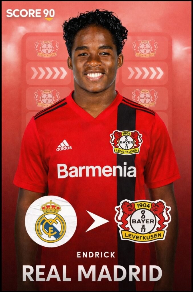 ENDRICK VOR SENSATIONELLEM WECHSEL! In einer der unerwartetsten Transferwendungen der modernen Fußballgeschichte wurde das brasilianische Wunderkind Endrick in den Farben von Bayer Leverkusen enthüllt – und sorgt damit weltweit für ungläubiges Staunen bei den Fans!