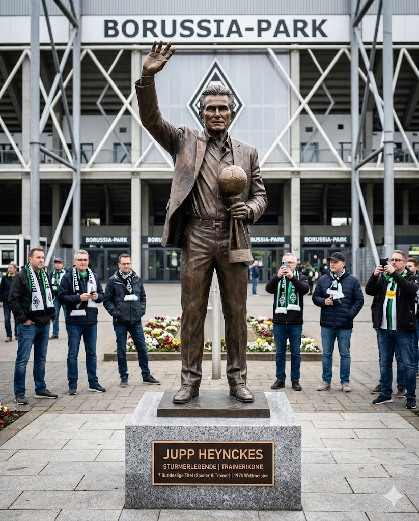 EILMELDUNG Borussia Mönchengladbach ehrt eine Legende: Statue für Jupp Heynckes zum 81.