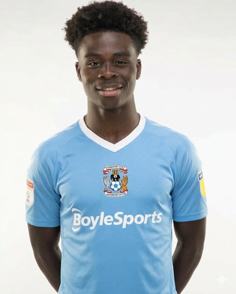 Bukayo Saka Joins Coventry City – Fans Witness a Sensational Moment In a surprising development in the football world, Bukayo Saka ha