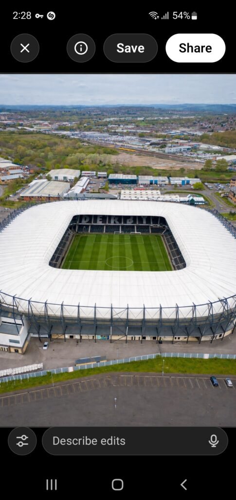 Derby County unveil £120m plan to fully cover Pride Park roof as fans react to ambitious stadium upgrade….