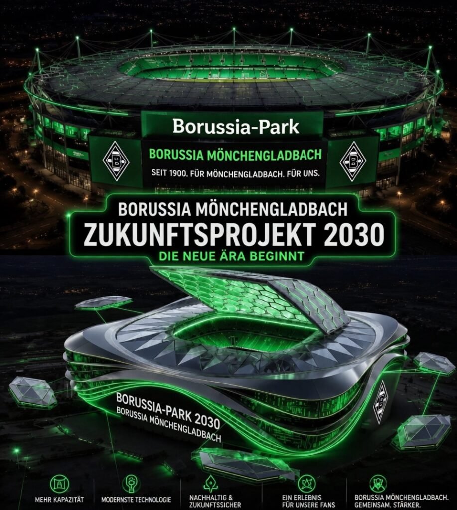Borussia Mönchengladbachs 680-Millionen-Dollar-Stadionrevolution: Meisterwerk oder Mega-Risiko für die Zukunft?