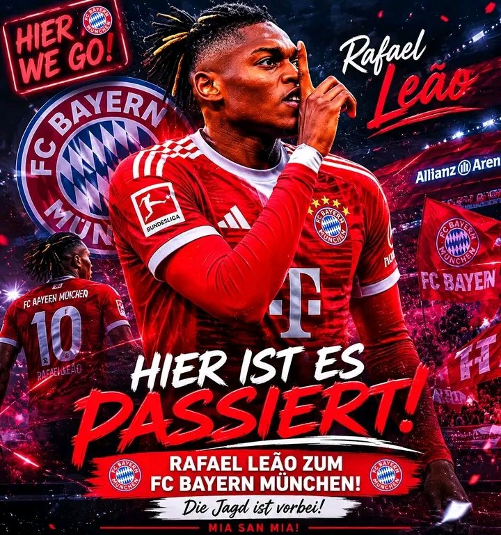 FC Bayern nimmt Rafael Leão ins Visier: Transfercoup im Sommer?