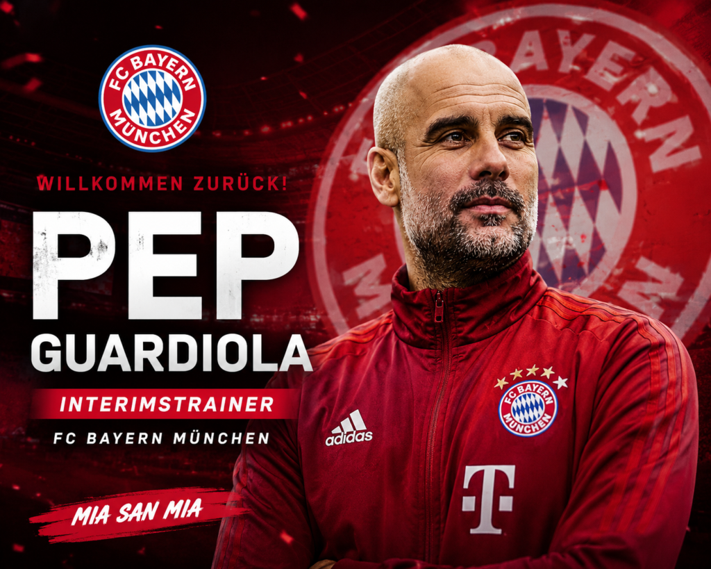 🚨🔥 Pep Guardiola kehrt sensationell zurück! Bayern setzt auf den Meistermacher als Interimstrainer! 🔴⚪