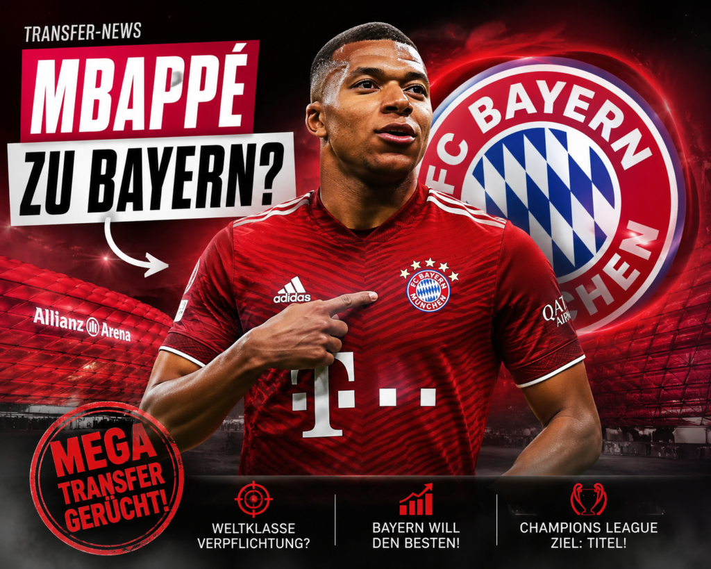 🔴⚪ Transfer-Bombe! Bayern träumt von Mbappé – und der Deal ist nicht unmöglich!