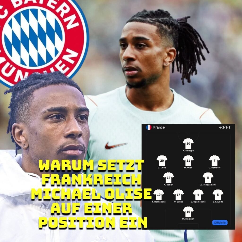 Warum setzt Frankreich Michael Olise auf einer Position ein, die viele gar nicht als seine beste sehen? Genau diese Frage stellten sich zahlreiche Fans vor dem Spiel gegen Nordirland.