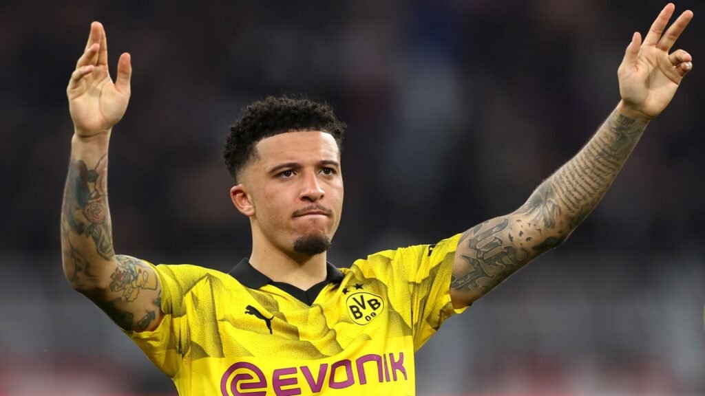 🔥🔥🔥Jadon Sancho könnte nach seiner Leihe bei Aston Villa ablösefrei zu Borussia Dortmund zurückkehren.