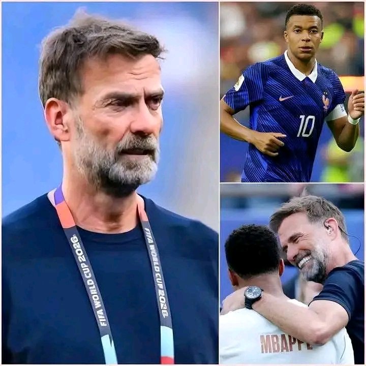 🔥 „ER VERDIENT RESPEKT!“ Jürgen Klopp sorgt nach dem WM-Halbfinale zwischen Frankreich und Spanien mit emotionalen Worten für weltweites Aufsehen. Der neue Bundestrainer stellt sich öffentlich hinter Kylian Mbappé und erklärt, der französische Superstar habe während der gesamten WM 2026 enormen Druck, harte Kritik und Ungerechtigkeit ertragen, obwohl er stets alles für sein Land gegeben habe. Klopp fordert mehr Anerkennung statt Verurteilung. Kurz darauf bewegt Mbappés emotionale Antwort Millionen von Fußballfans auf der ganzen Welt.