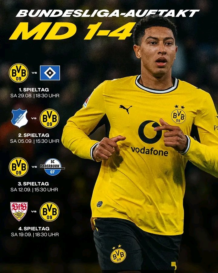 Jetzt offiziell: Die ersten Bundesliga-Spieltage 1 bis 4 sind zeitgenau terminiert!