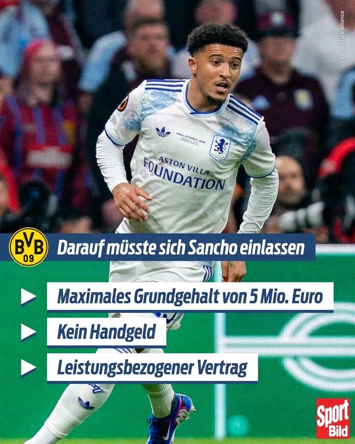 Jadon Sancho zurück zum BVB? Ablösefreier Ex-Star weckt neue Hoffnungen in Dortmund