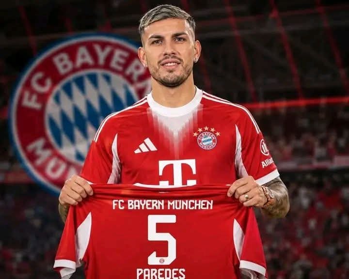 TRANSFER-COUP DES SOMMERS: BAYERN MÜNCHEN VERPFLICHTET LEANDRO PAREDES..
