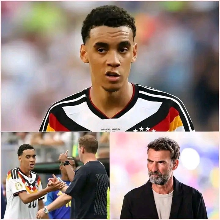 SCHOCK: DAS ERSCHÜTTERT DEN DEUTSCHEN FUSSBALL! 🔥 „ICH HABE GENUG ERTRAGEN!“ Mit diesen dramatischen Worten hat Jamal Musiala Jürgen Klopp offiziell den Kampf angesagt und seinen Wunsch geäußert, die deutsche Nationalmannschaft zu verlassen. Der Auslöser: schockierende Aussagen von Jürgen Klopp, die einen Sturm der Empörung in den Medien und sozialen Netzwerken entfacht haben. „Ich hätte wirklich nie erwartet, dass ein so erfahrener Trainer eine solche Aussage macht“, erklärte Musiala und machte dabei deutlich, wie enttäuscht und verletzt er ist. Die Kontroverse um Klopps Äußerungen erschüttert den deutschen Fußball derzeit bis ins Mark.