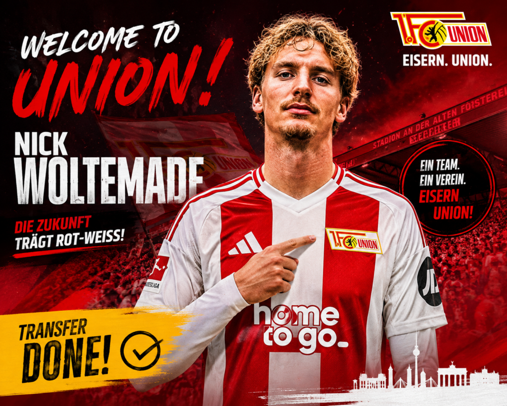 🇩🇪🚨 TRANSFER-HAMMER: Union Berlin schnappt sich Nick Woltemade – Fans können den ersten Einsatz kaum erwarten!