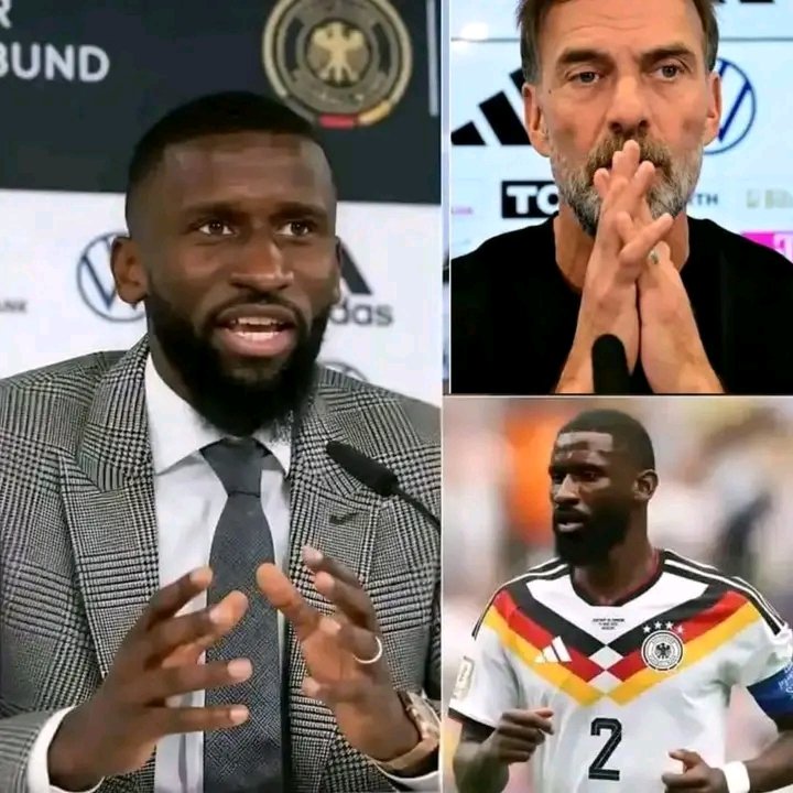 🚨🔥 EILMELDUNG: RÜDIGER VOR DEM DFB-AUS? – „UNTER DIESEM TRAINER WERDE ICH KEIN SPIEL MEHR FÜR DEUTSCHLAND MACHEN!“ SORGT FÜR RIESENWIRBEL! 🇩🇪⚽ Antonio Rüdiger steht plötzlich im Mittelpunkt heftiger Spekulationen. Ein angeblich drastisches Statement des Abwehrstars sorgt für Unruhe rund um die deutsche Nationalmannschaft und wirft Fragen über seine Zukunft im DFB-Team auf. Fans diskutieren hitzig über mögliche Spannungen mit dem Trainer, während eine offizielle Bestätigung weiterhin aussteht. Die Debatte entfacht neue Zweifel – bleibt Rüdiger oder droht ein überraschender Abschied aus der Nationalmannschaft?