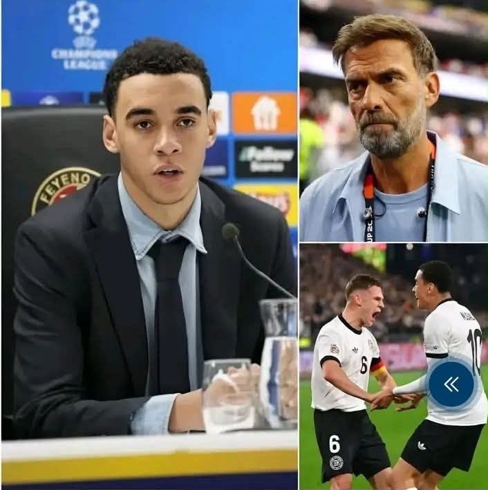 🚨 „WENN KIMMICH NICHT KAPITÄN BLEIBT, BIN ICH WEG!“– Jamal Musiala hat dem neuen Cheftrainer Jürgen Klopp ein scharfes Ultimatum gestellt, nachdem dieser Joshua Kimmich aus der Startelf gestrichen und die Kapitänsbinde einem völlig unbekannten Spieler gegeben hatte. Der junge Mittelfeldspieler behauptete, dem Neuen fehle die nötige Statur und Autorität, um die ohnehin schon angespannte Kabine der deutschen Nationalmannschaft zu kontrollieren. Auf die heftige Reaktion seines Spielers antwortete Klopp umgehend mit drei gewagten taktischen Gründen für diese überraschende Entscheidung, bevor er offiziell den mysteriösen Mann bekannt gab, der die deutsche Mannschaft anführen soll…